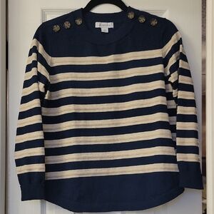 Liz Claiborne Navy Knit Top